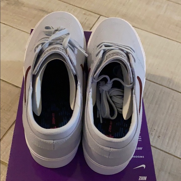 NIKE SB STEFAN JANOSKI Sky grey maroon sneakers - Picture 4 of 7